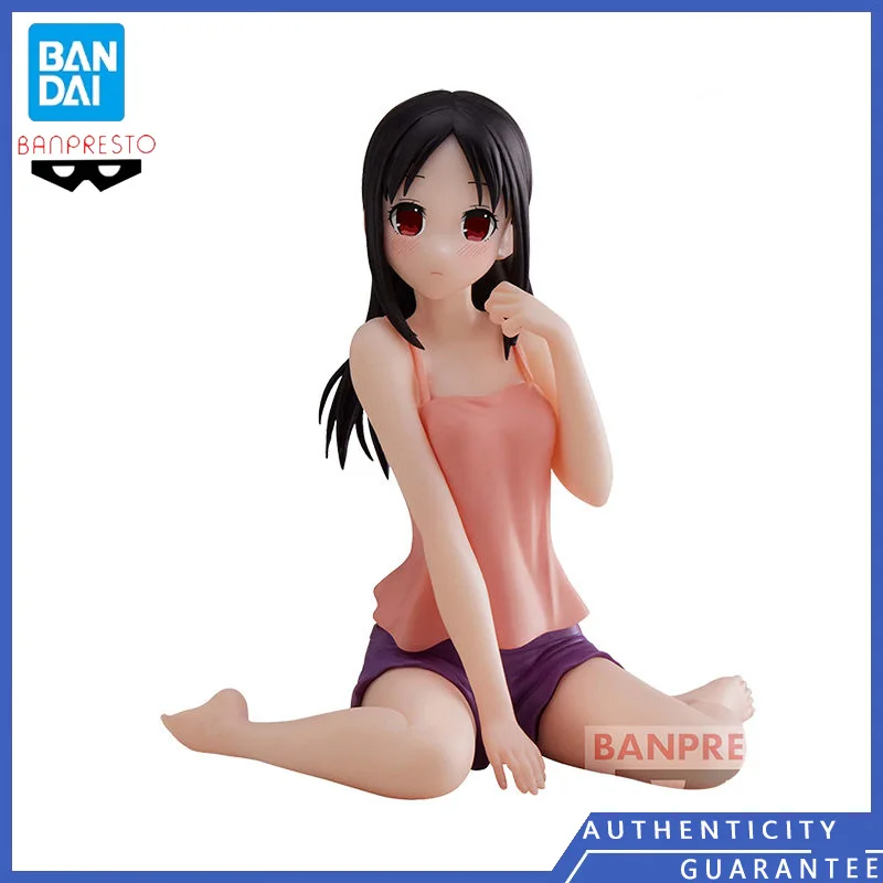 [In stock] Bandai BANPRESTO Relax Time 10cm Shinomiya Kaguya PVC Anime Peripherals Figure Action Collectible Model Toys Ornament