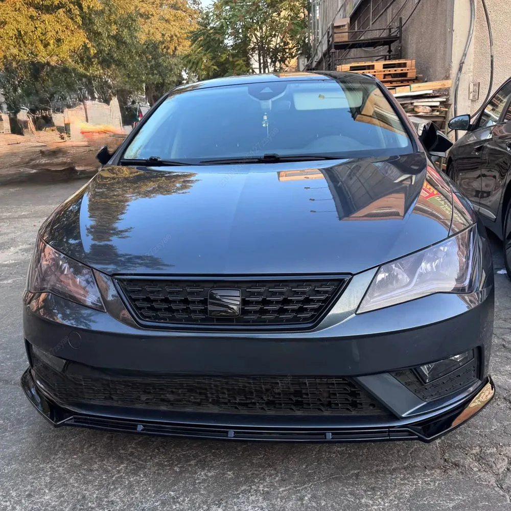 

For Seat Leon 3 MK3 MK3.5 2012-2019 Car Front Bumper Lip Diffuser Splitter Bodykits Tuning ABS Spoiler Gloss Black Accessories