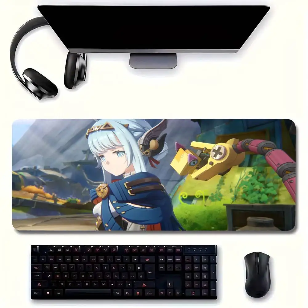 Anime Genshin Impact I-Ineffa Mousepad Non-slip Suitable For Office Computers Laptops E-sports Game Desk Mats XXL Keyboard