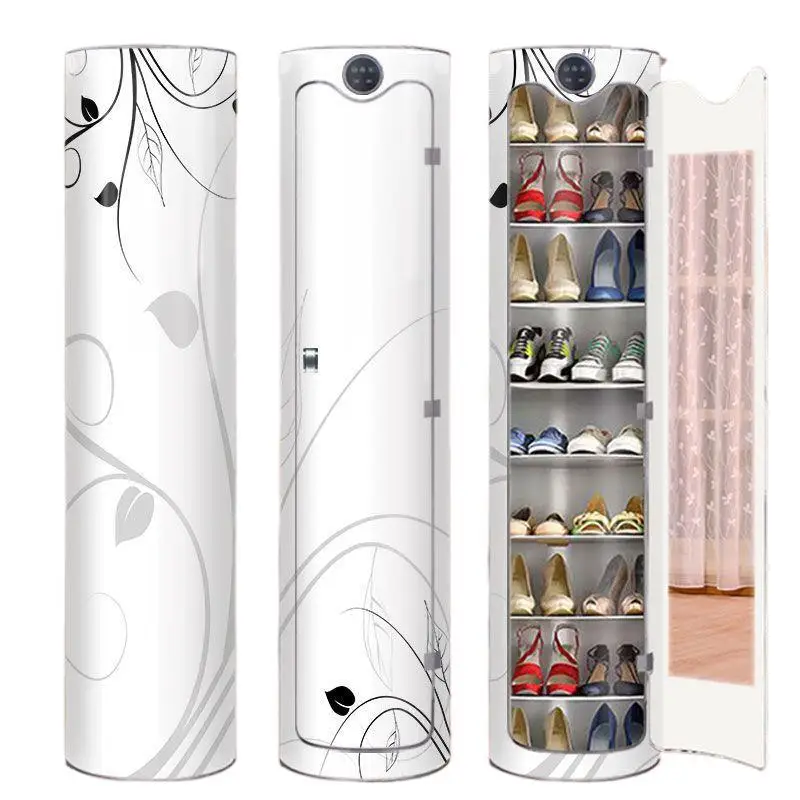 

Sterilization cylindrical 360 degree rotating shoe cabinet vertical shoe rack multi-layer storage cabinet large capacity