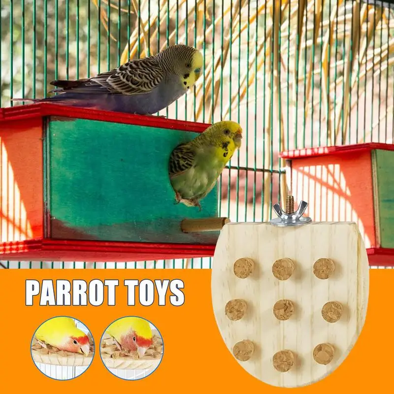 Bird Perch Stand Parrot Chewing Stopper Toy Bird Chewing Toy Parrot Stands Chewing Toy For Small Budgies Conure Parakeets