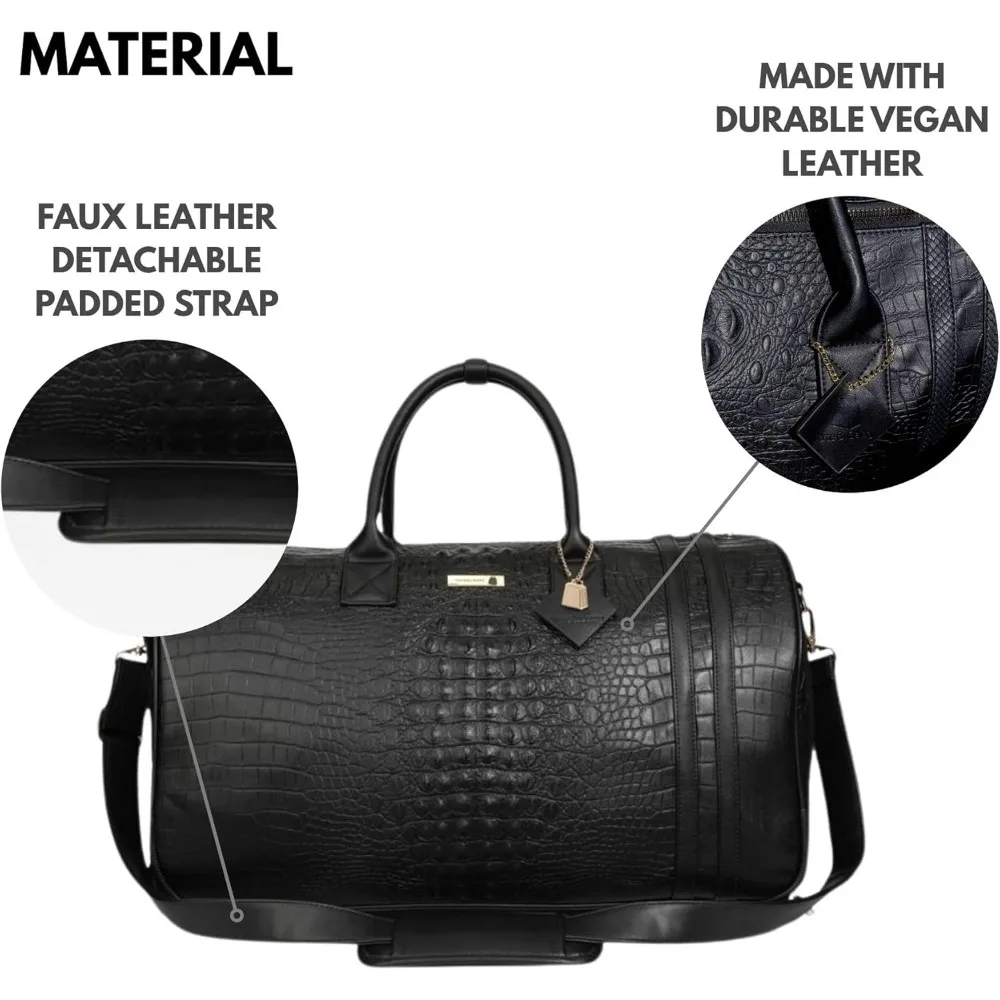 حقيبة كبيرة متدحرجة مع عجلات للسفر، وصالة الألعاب الرياضية، والرياضة، والاستخدام اليومي، والإجازة في عطلة نهاية الأسبوع، وأمتعة حمل لجميع الأغراض #4