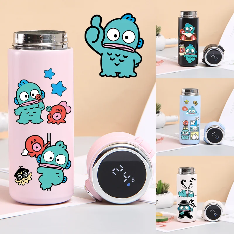 

420ml Hangyodon Thermos Cup with Temperature Display Cartoon Stainless Steel Thermos Bottle Portable Vacuum Insulated Cup Gifts