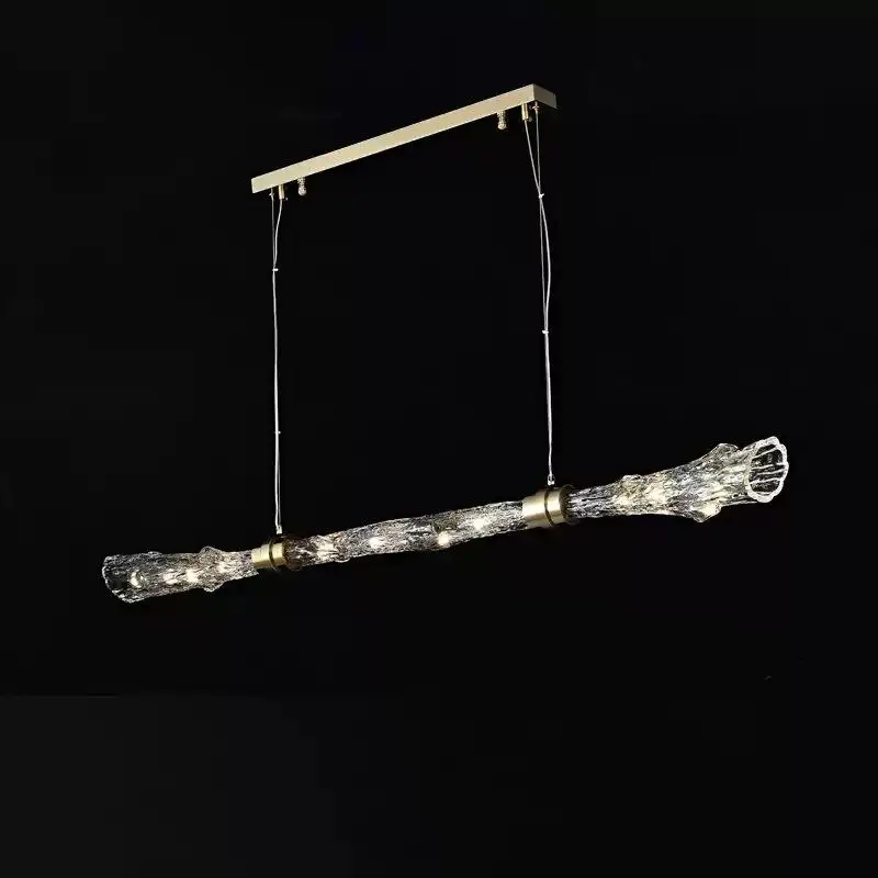 Glass Branch Modern Long Pendant Light Home Decor Design Creative Hanging Light Dining Room Kitchen Island Elegant Pendant Lamp