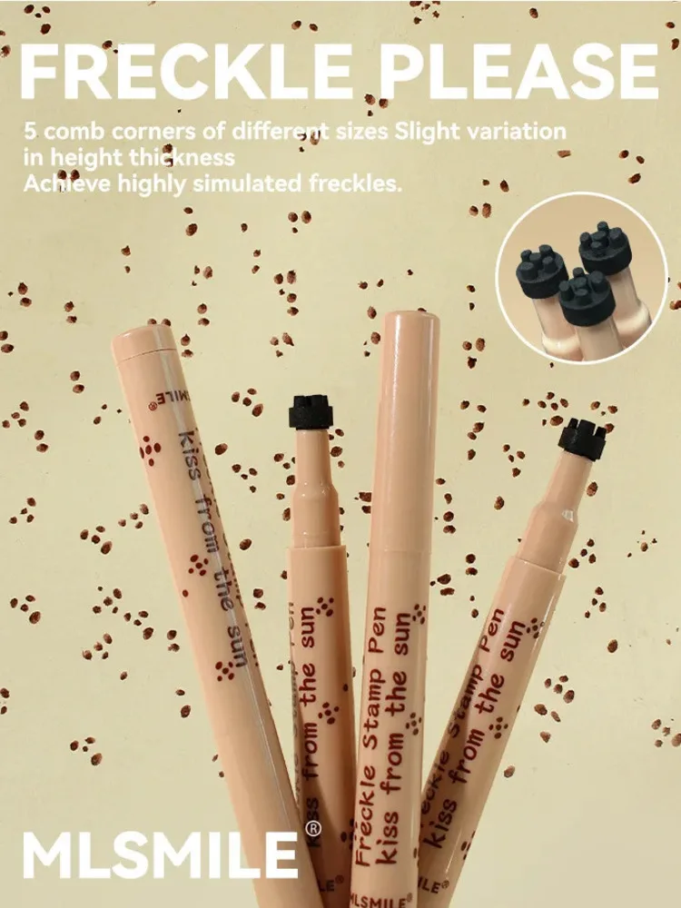 MLSMILE Waterproof Freckle Natural Lifelike Fake Freckles Lasting Look Dot Spot Pen Makeup For Women Makep 2025 New