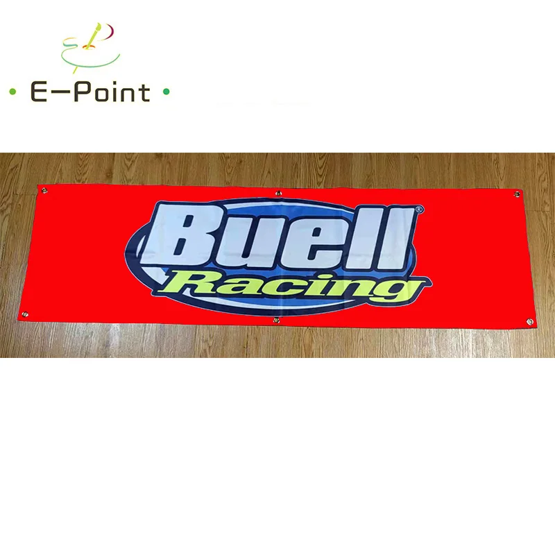 

130GSM 150D Material Buell Racing Car Banner 1.5ft*5ft (45*150cm) Size for Home Flag Indoor Outdoor Decor yhx141