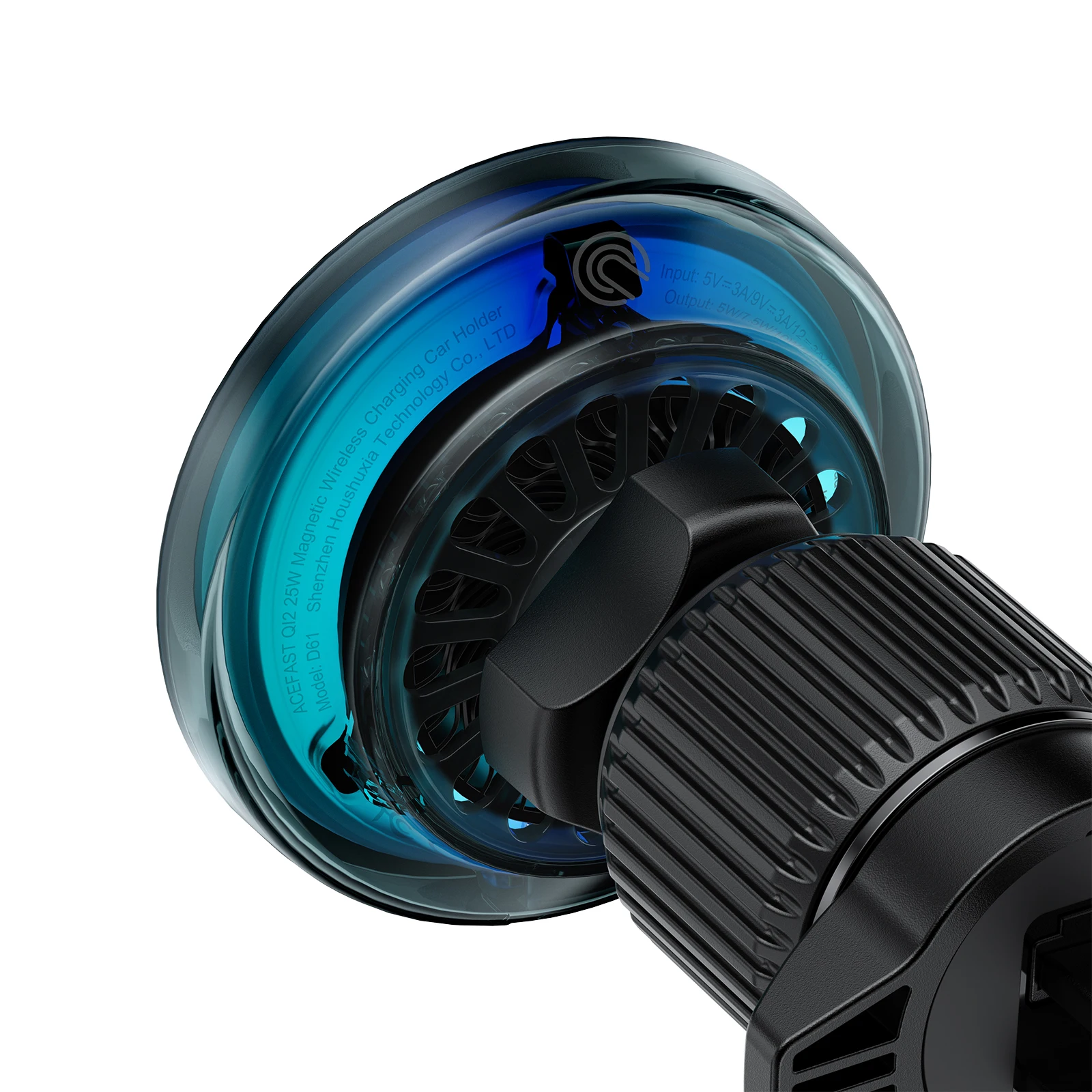 ACEFAST Qi2 25 واط المغناطيسي اللاسلكي شحن سريع حامل السيارة آيفون 17 16 برو ماكس شاحن لاسلكي تنفيس الهواء كليب لسامسونج