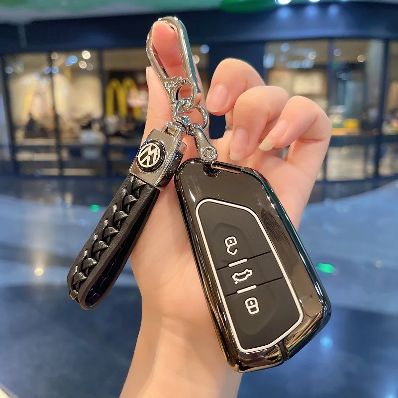 

Car Key Cover For VW Volkswagen Golf 8 MK8 ID.3 ID.4 Cupra Skoda Octavia A8 SEAT Leon MK4 2020 2021 Formentor Tarraco