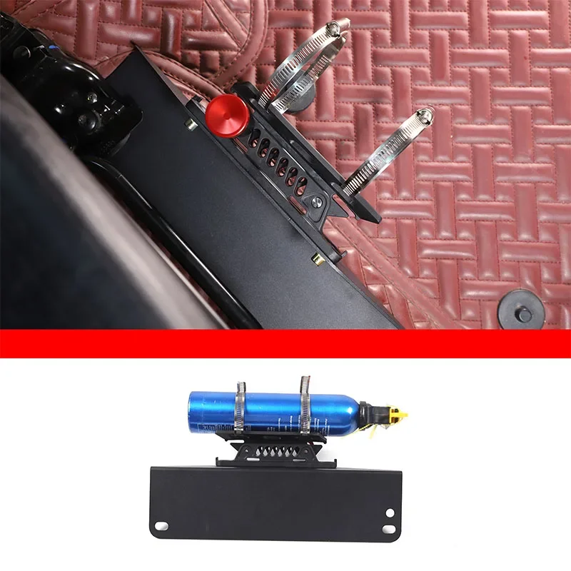 Aluminum Alloy Black For Ford Ranger 2015-2021 Car co-driver seat fire extinguisher bracket interior modification accessories view 4