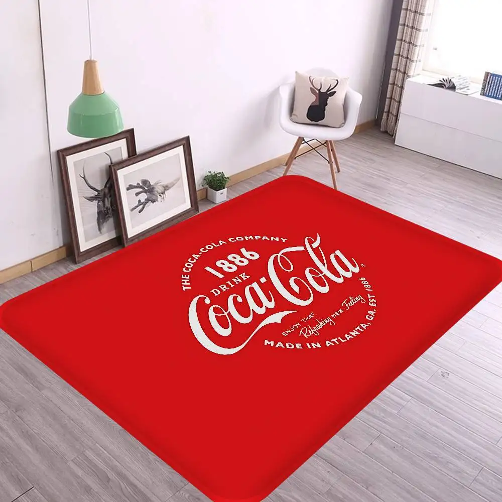 

C-Coca C-cola Vintage Logo Door Mat Washable Non-Slip Living Room Sofa Chairs Area Mat Kitchen Doormat Area Rug