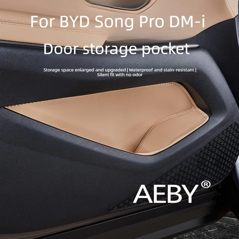 

AEBY For BYD Song Pro DM-i Smart Driving Editio 2020-2026 Door Storage Box Organizer,Anti-Scratch Easy to Clean,Storage Mat