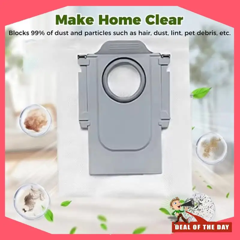 24-Hour Delivery 10 Pack Dust Bags Replacement For Roborock Qrevo Master/Qrevo Slim Vacuum Cleaner Accessories