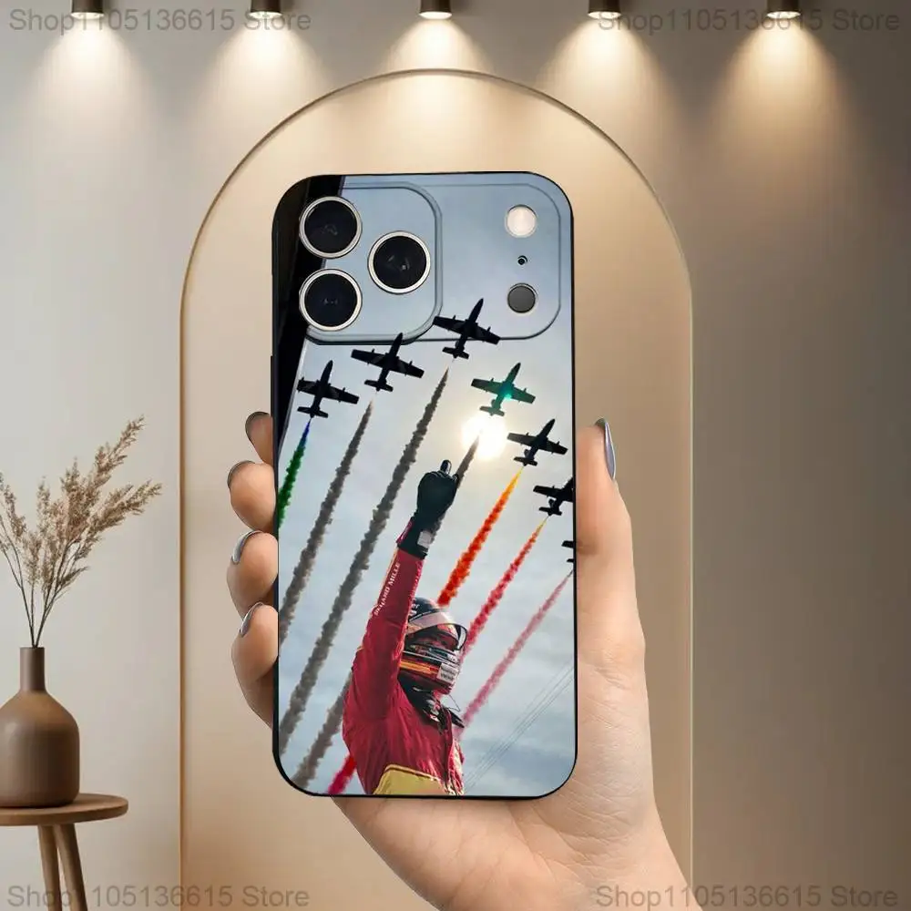 C-Charles L-Leclerc-16 Capa de telefone para iPhone 17,16,15,14,13,12,11 Plus,Pro Max, XS, X, XR, SE, Mini, 8,7, capa preta de silicone macio