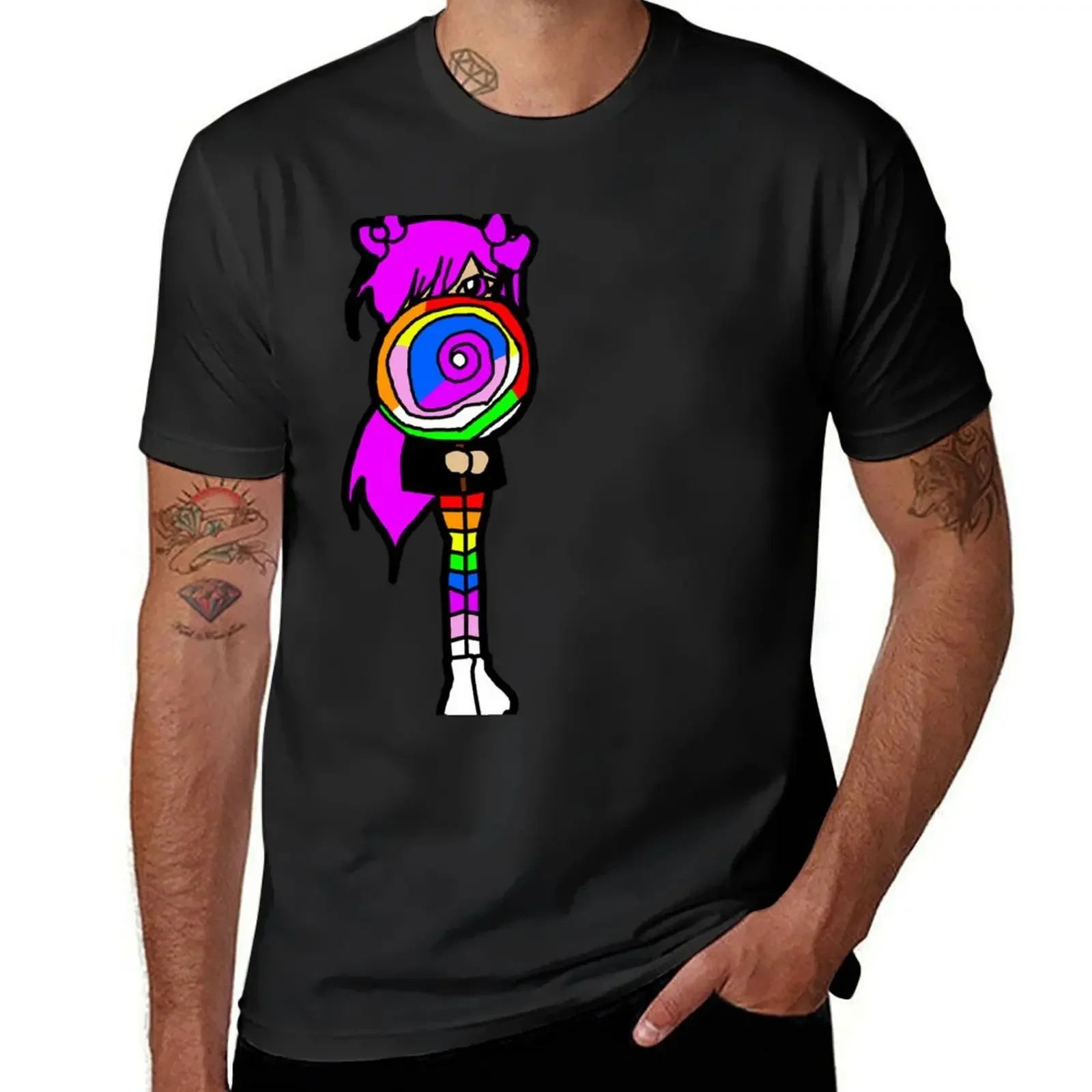 My Colourful Lolipop T-Shirt custom t shirt Short sleeve tee sweat summer clothes compression shirt men