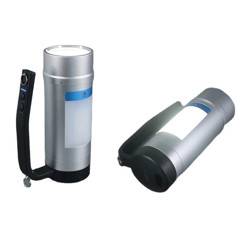 2025 Portable LED Searchlight Super Bright USB Outdoor Working Flashlight for Fire Relief Inspection Far Distance Irradiation