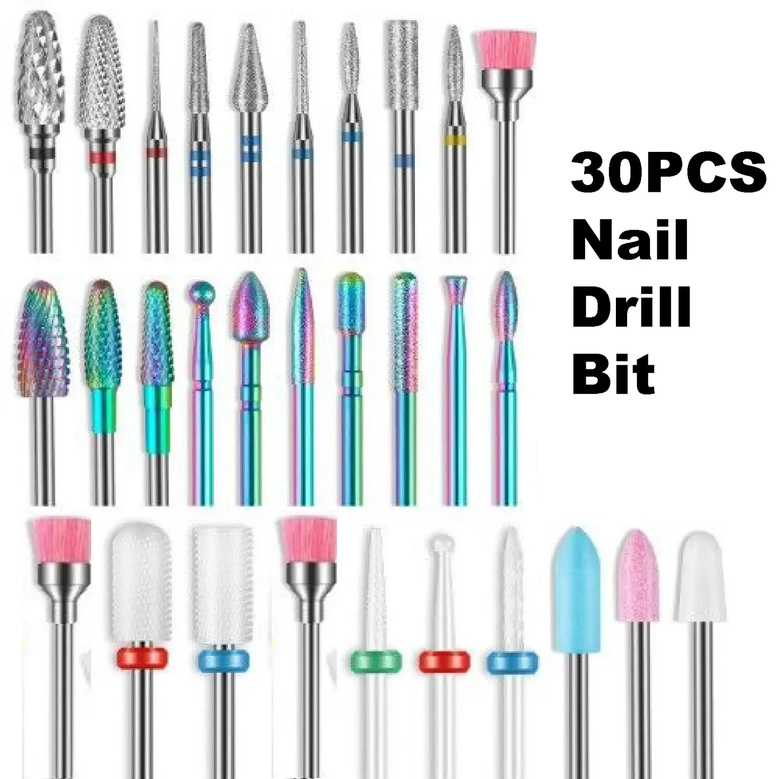 

Nail Drill Bit and Cuticle Efile Carbide Remove Abrasive Tools