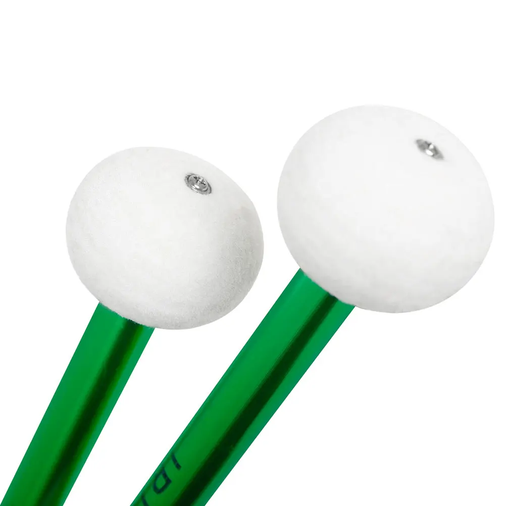 

Aluminum Alloy Felt Drumsticks Durable Percussion Sticks for Practice Marching Kids Beginners Musical Instrument Accessories