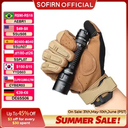 Sofirn SK1 SFT25R LED Tactical Flashlight 18650 Rechargeable 1300LM Powerful Torch With Rotary Switch