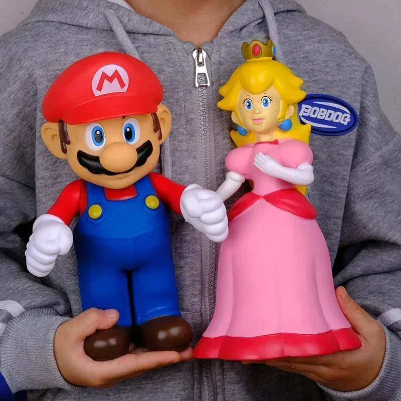 Figurines en PVC Super Mario Bros pour enfants, jouets de dessin animé, Luigi, Yoshi, poupées modèles, cadeaux d'anniversaire