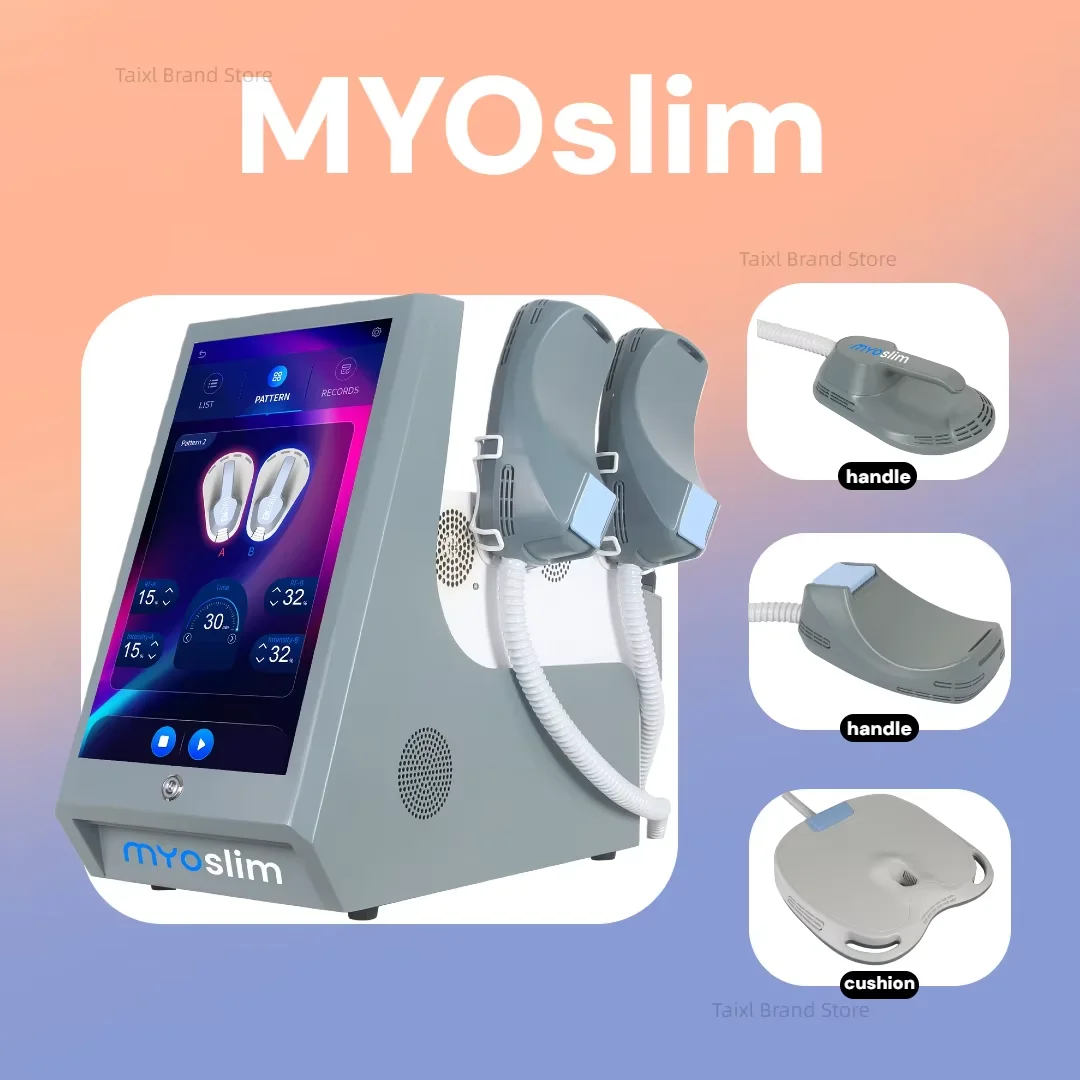 MYOSLIM Professional 4 Handle EMS Body Sculpting Muscle Stimulator Figure Shaping Buttocks Lift Skin Tightening Machine