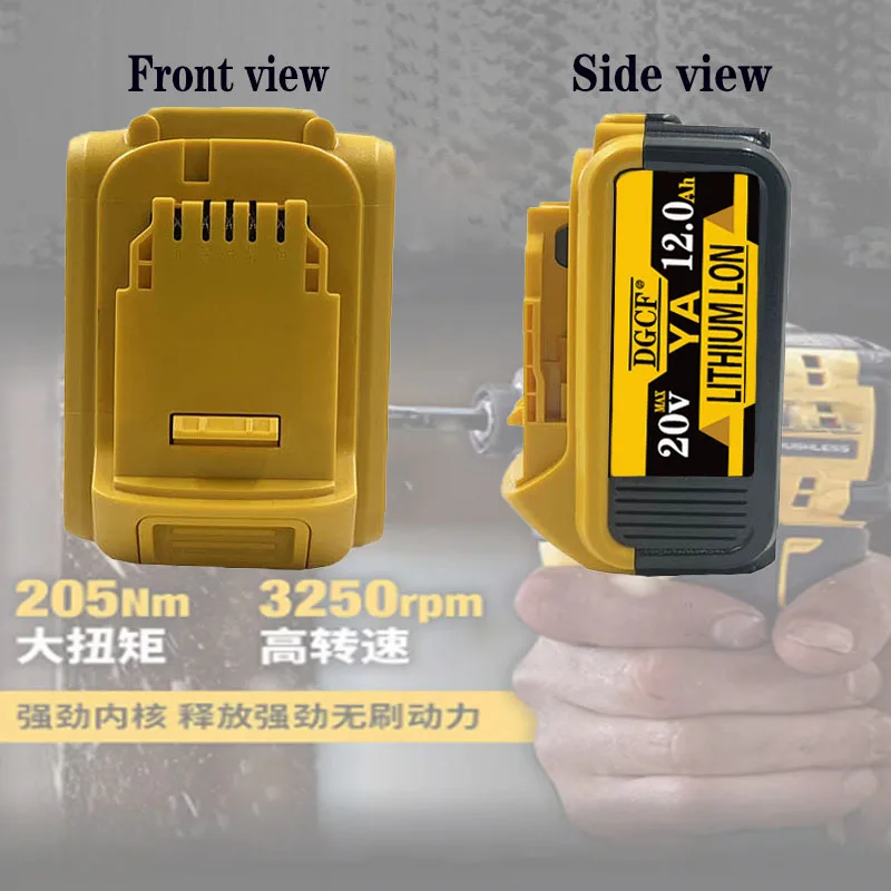 12000mAh DCB200 20V Battery Compatible with dewalt power Tools 18V rechargeable electric tool Lithium batteries 20V 18Volt