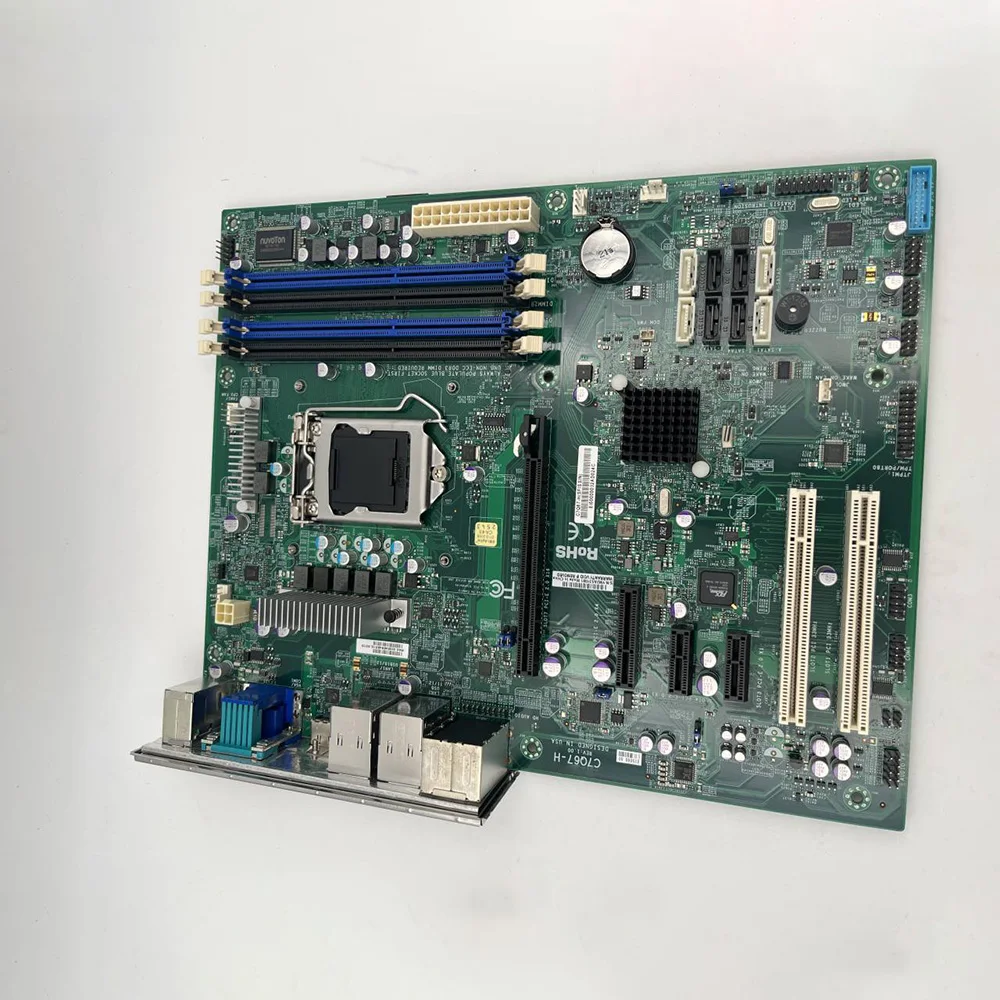 ل Supermicro جزءا لا يتجزأ من سطح المكتب اللوحة LGA1155 2nd الجيل كور i3 i5 i7 سلسلة DDR3-1333MHz C7Q67-H