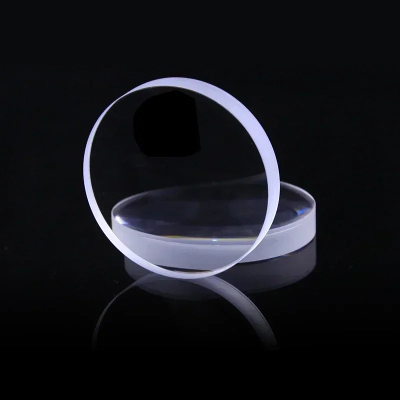 Brackets with Quartz Plano-Convex Lens Pure White Glass High-Precision Focusing Condenser, 6mm Diameter