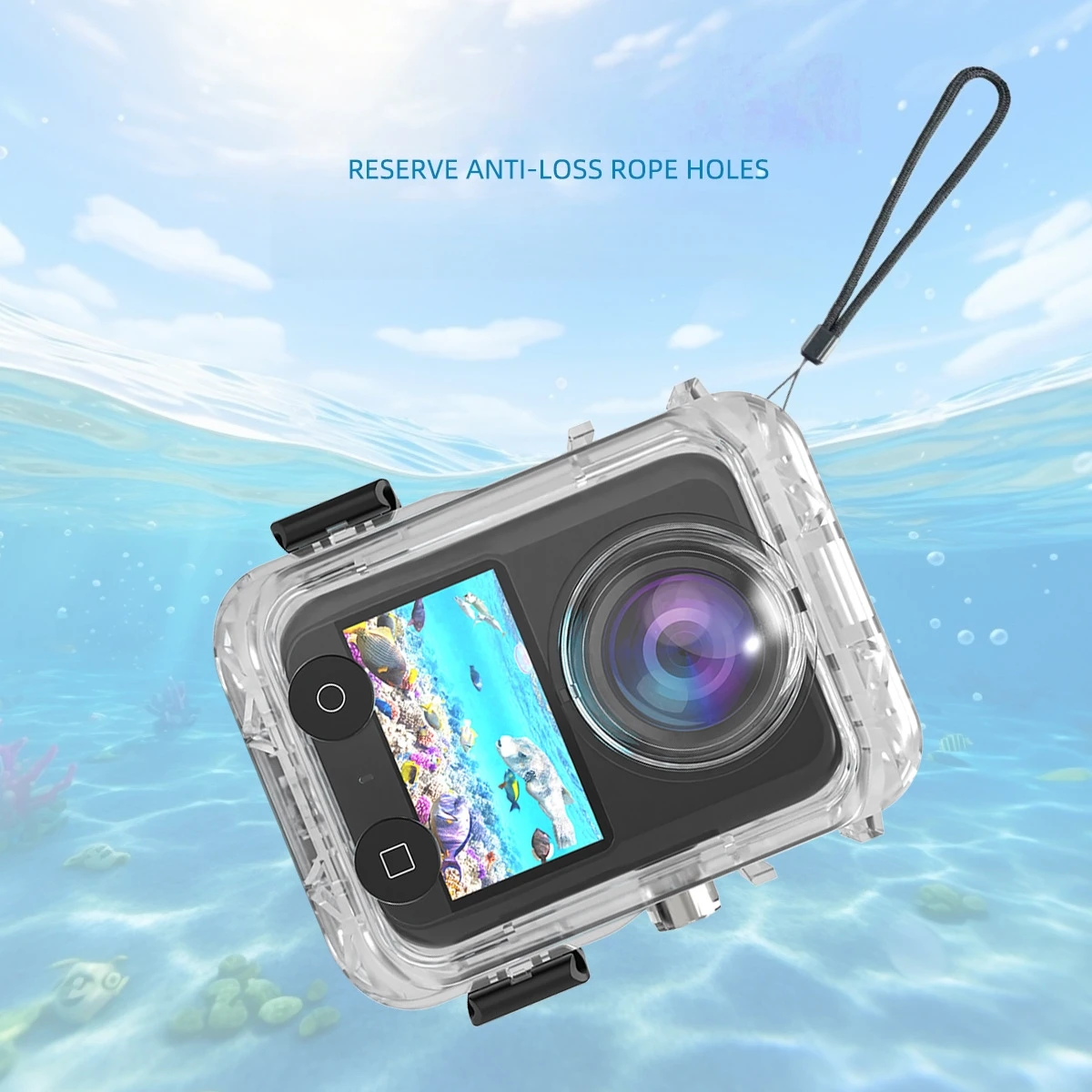 

Dive Case for DJI Osmo 360 Magnetic Quick Release Waterproof Case, Cover Diving Housing Shell 40m Underwater Protective Shell