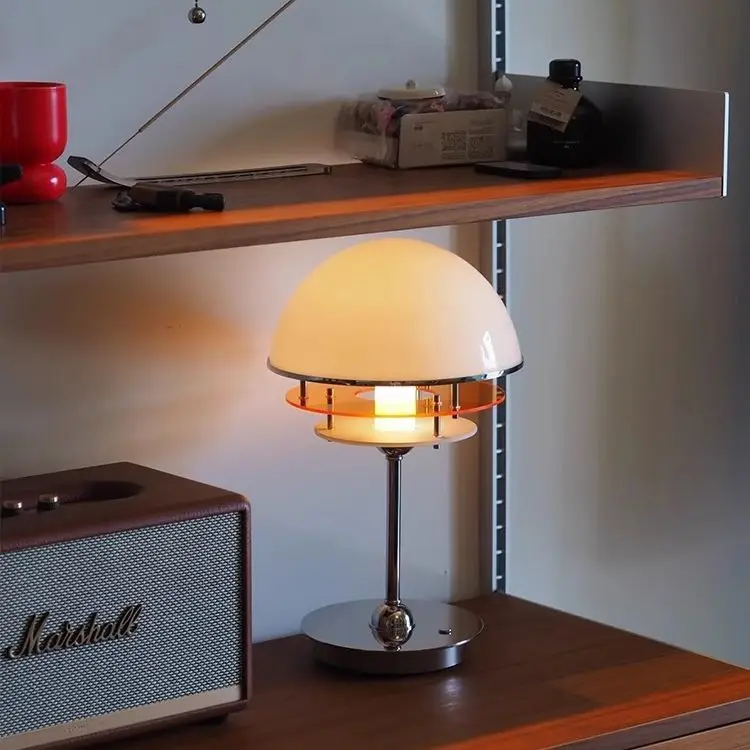 Mid Ancient Style Sunset Table Lamp Maillard Orange Headboard Bedroom Living Room Bauhaus Designer Retro Atmosphere Lamp