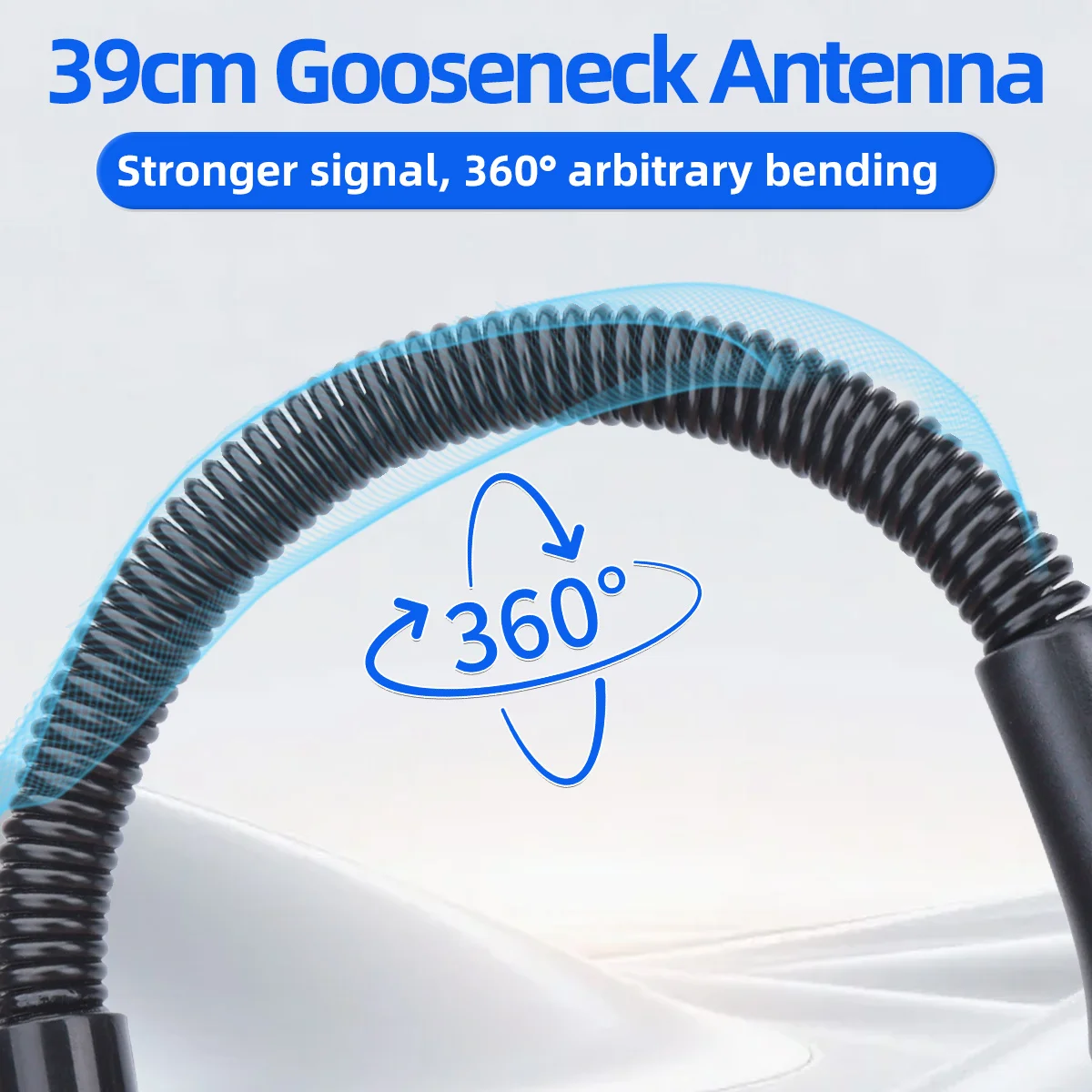 ABBREE AR-166 Antena Walkie Talkie Cuello Cisne SMA-Hembra UHF VHF - imagen 2