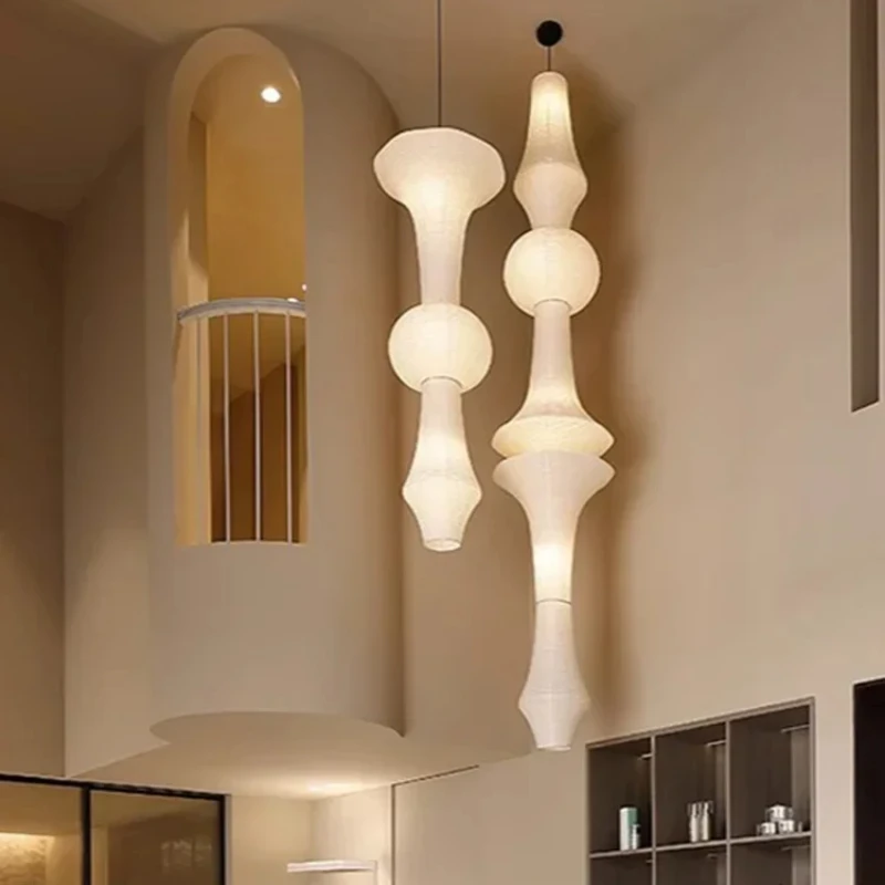 

Japanese Design Akari Noguchi Yong Pendant Lights LED E27 Wabi-sabi Modern Hanging Lamp for Living Room Sofas Home Decor Bedroom