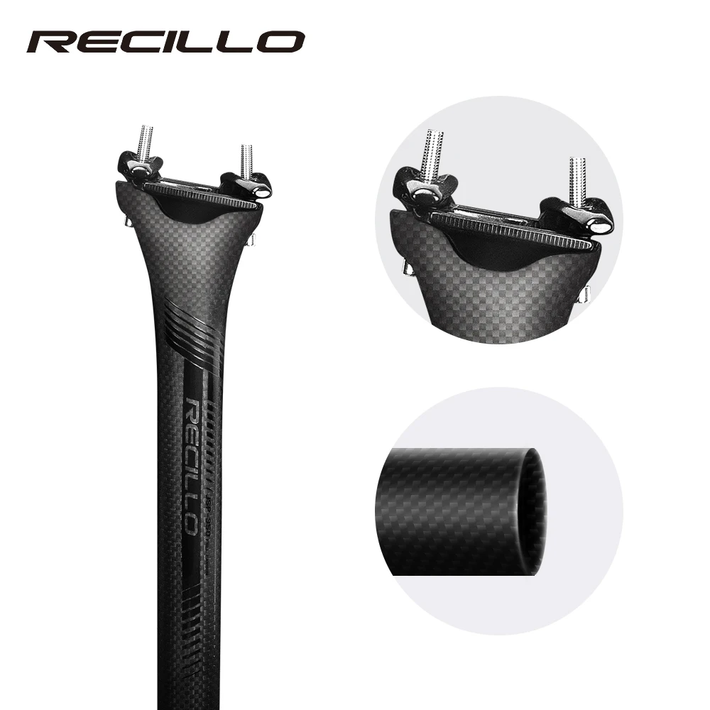 3K carbon canote mtb new RECILLO 27.2/30.8/31.6mm mountain bicycle seatpost