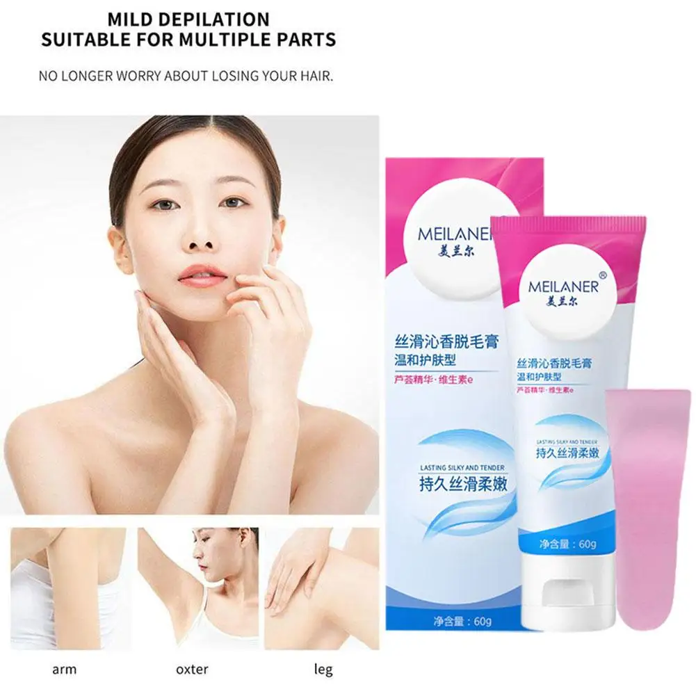 Permanent Hair Removal Cream No Residue Depilatory Painless Body Repair Hair Women Remover Care Area Private Arm V4C8