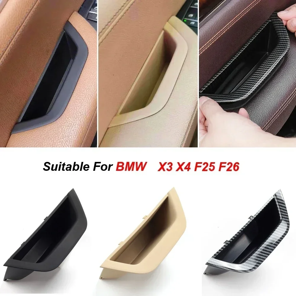 

LHD RHD Interior Driver Door Pull Handle Armrest Panel Storage Box Cover For BMW X3 X4 F25 F26 2011 2012 2013 2014 2015 2016