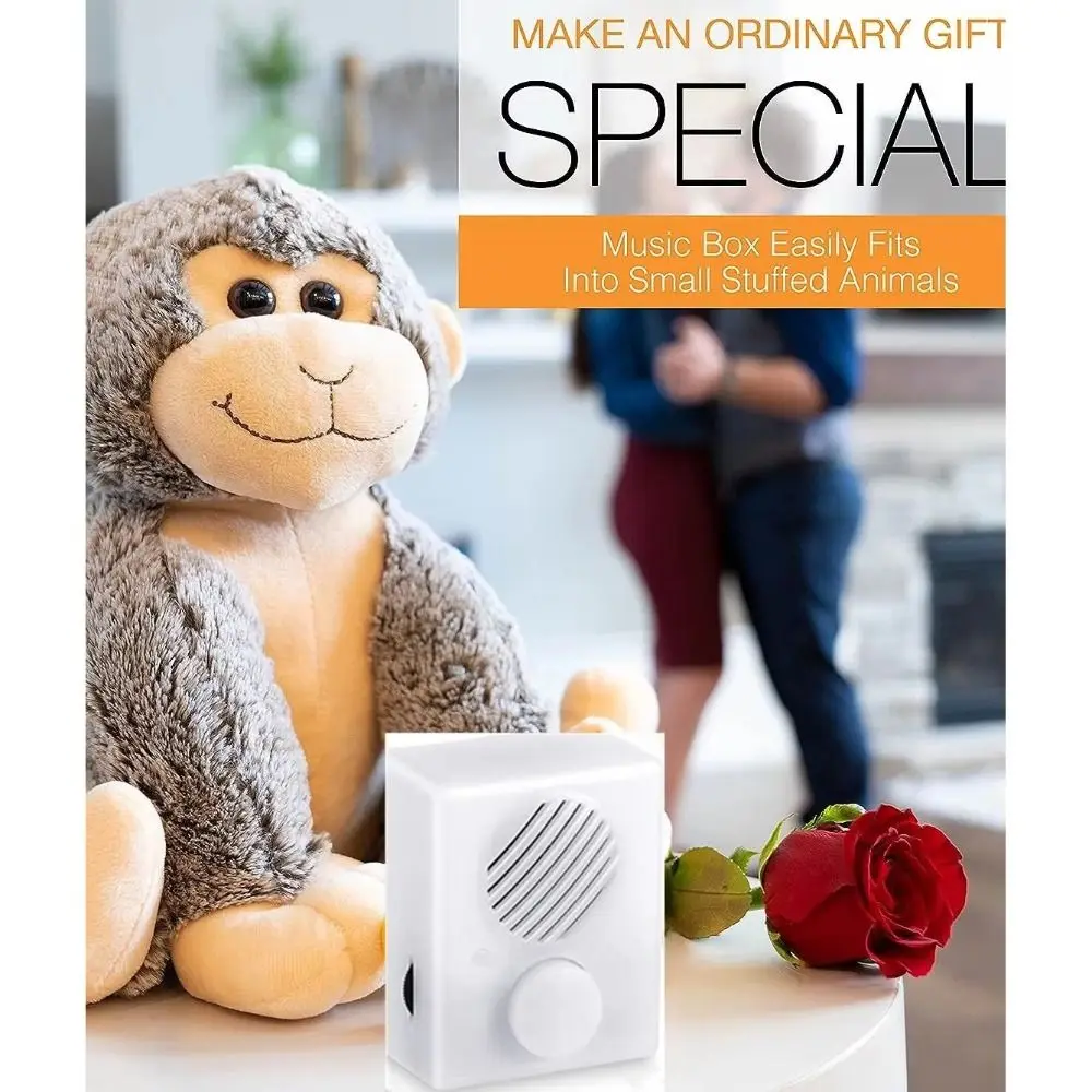 16M Sound Box for Stuffed Animals, 960 Seconds Push Button Sound Box, USB Voice Box Playing Button Device