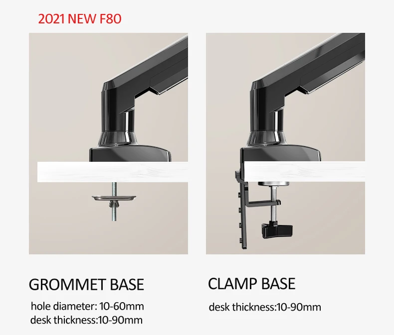 2 en 1 NB NOUVEAU F80 + FP-2 pour moniteur 17-30 