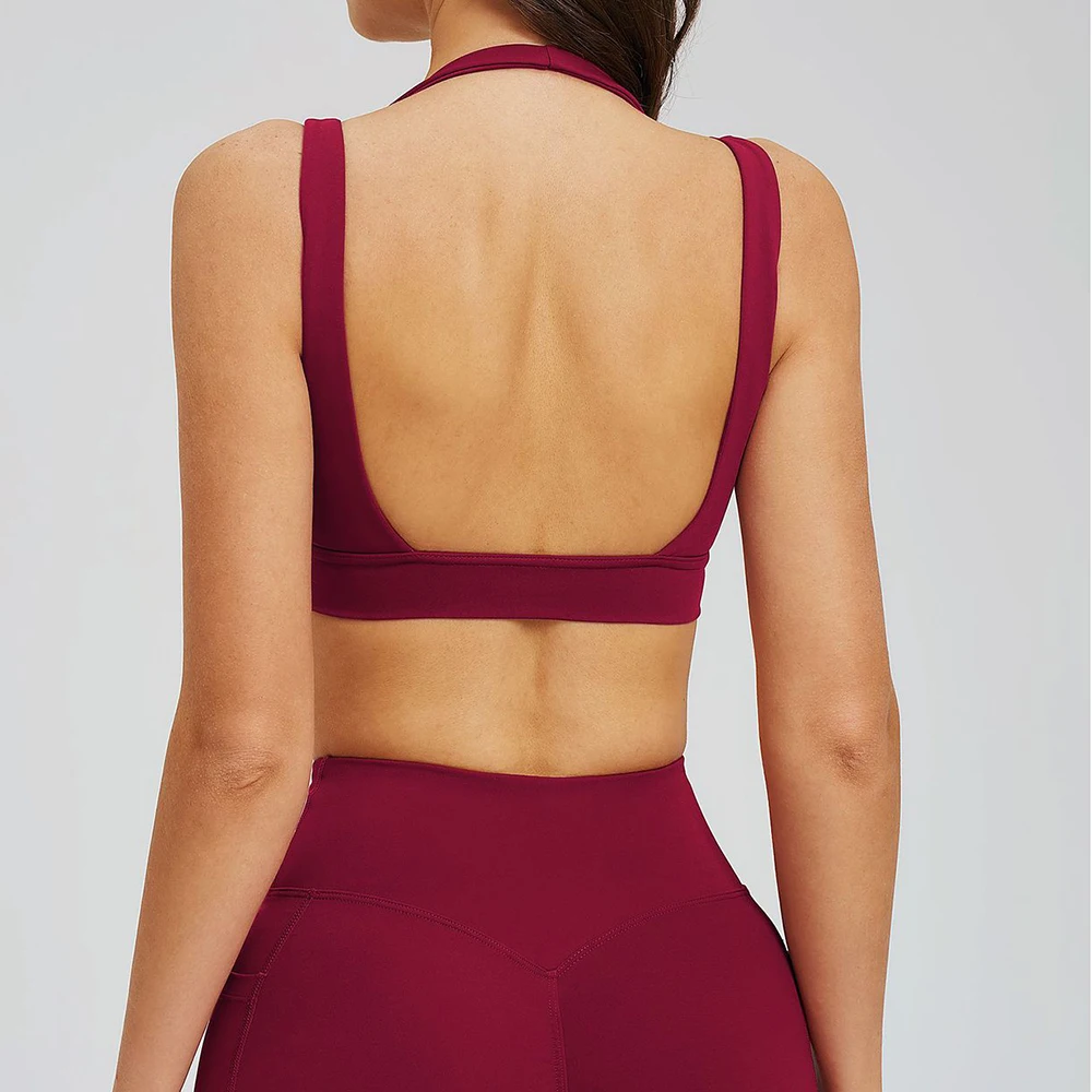 Yoga Bra Women Sports Bra High Strength Fitness Top Push Up Underwear Sport Tops Women Breathable Running Vest Bralette Gym Wear