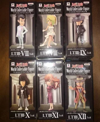 Lupin III EX CASHAPON Rupan Sansei Daisuke Jigen Fujiko Mine Koichi Zenigata Goemon Ishikawa Action Figure Model Ornament Toys