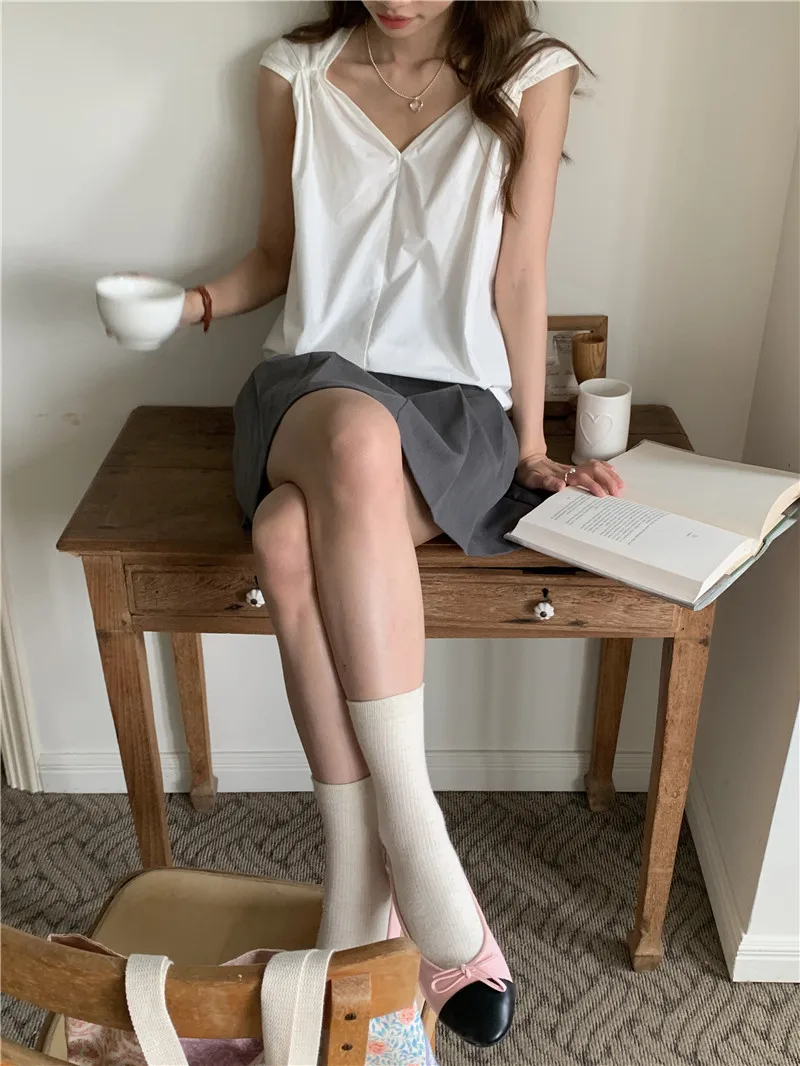 Summer Women Blouse Spring Shirt Female Woman Blouse Maxi Blusas Chiffon Casual Elegant Vintage Long Sleeve Oversize Loose White