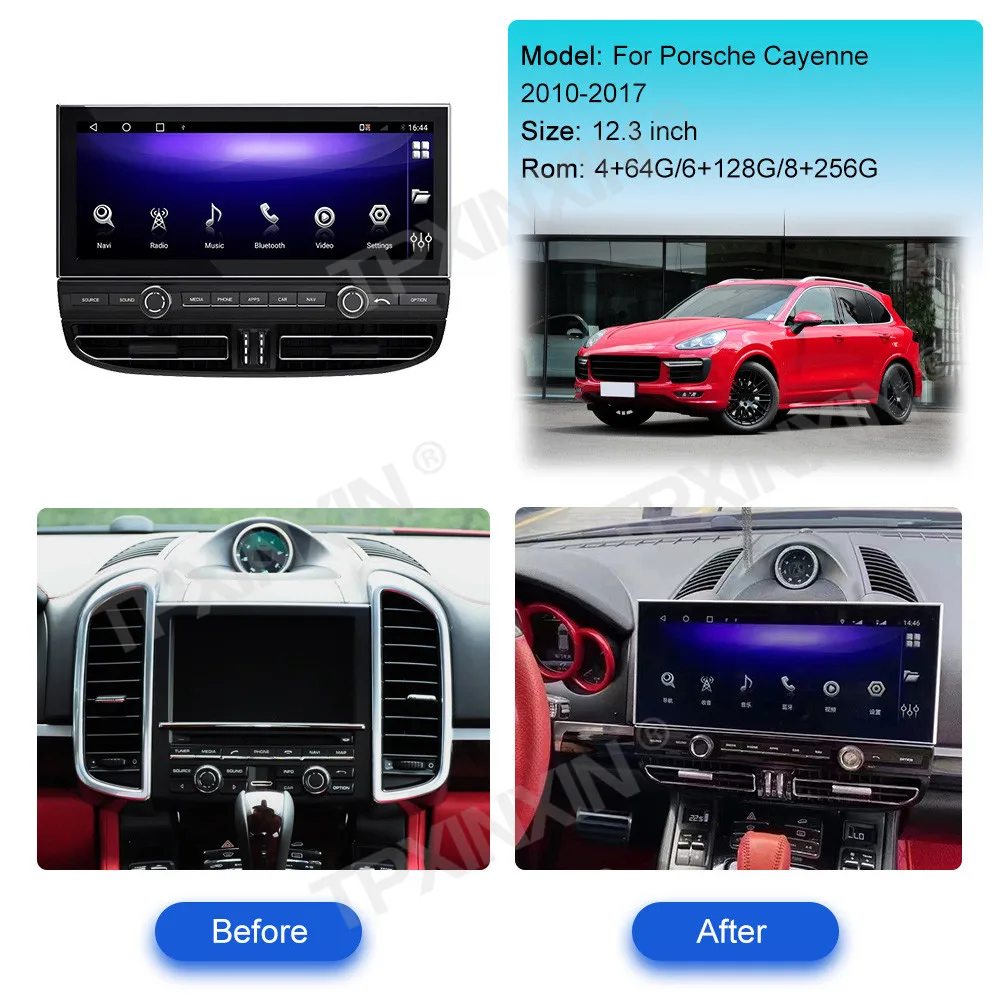 For Porsche Cayenne 958 92A 2010 - 2018 Android Car Radio 2Din Stereo Receiver Autoradio Multimedia Player GPS Navi Head Unit