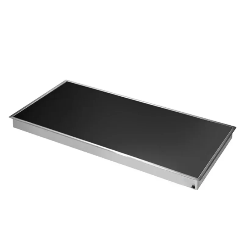 

Embedded food insulation board Commercial vegetable heating Stainless steel microcrystalline tempered glass Buffet heating board