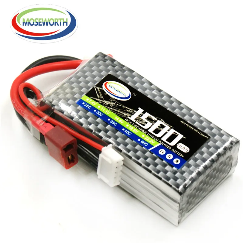 11.1v 3S 2S 7.4v 1300 1500 1800 2200 3000 4200 5000mah Radio-controlled Aircraft Model Power Lithium Battery XT60 PLUG