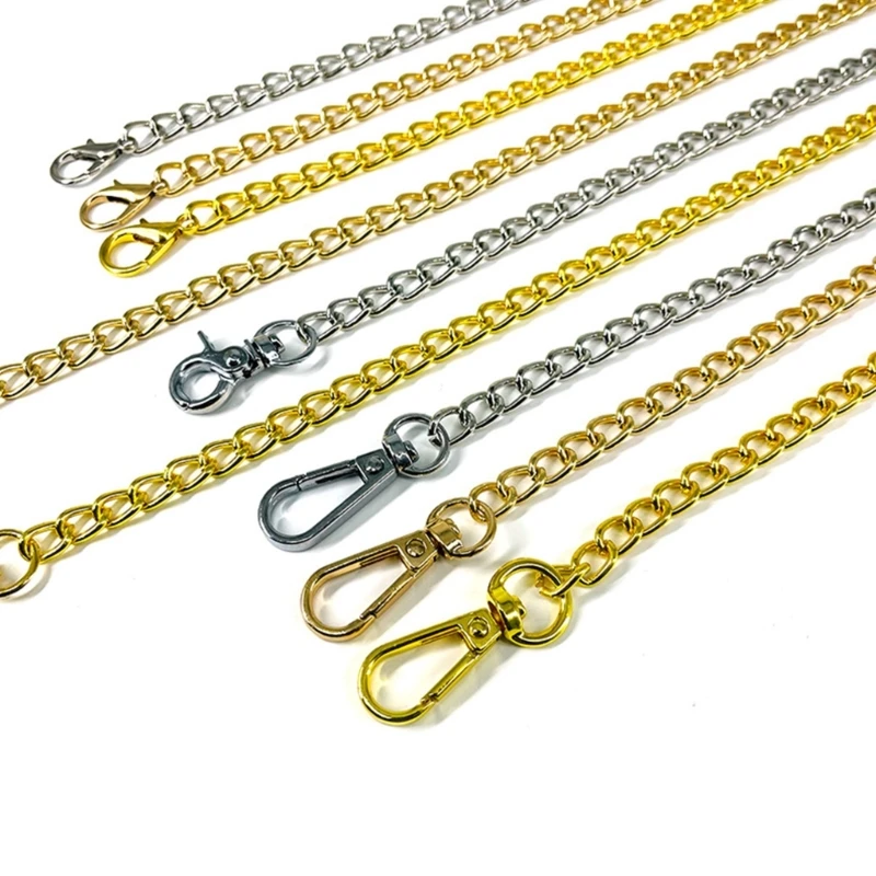 Metal Replacement Shoulder Crossbody Bag Chain Strap DIY Bag Straps Craft Accessories for Women Girls Making Bags