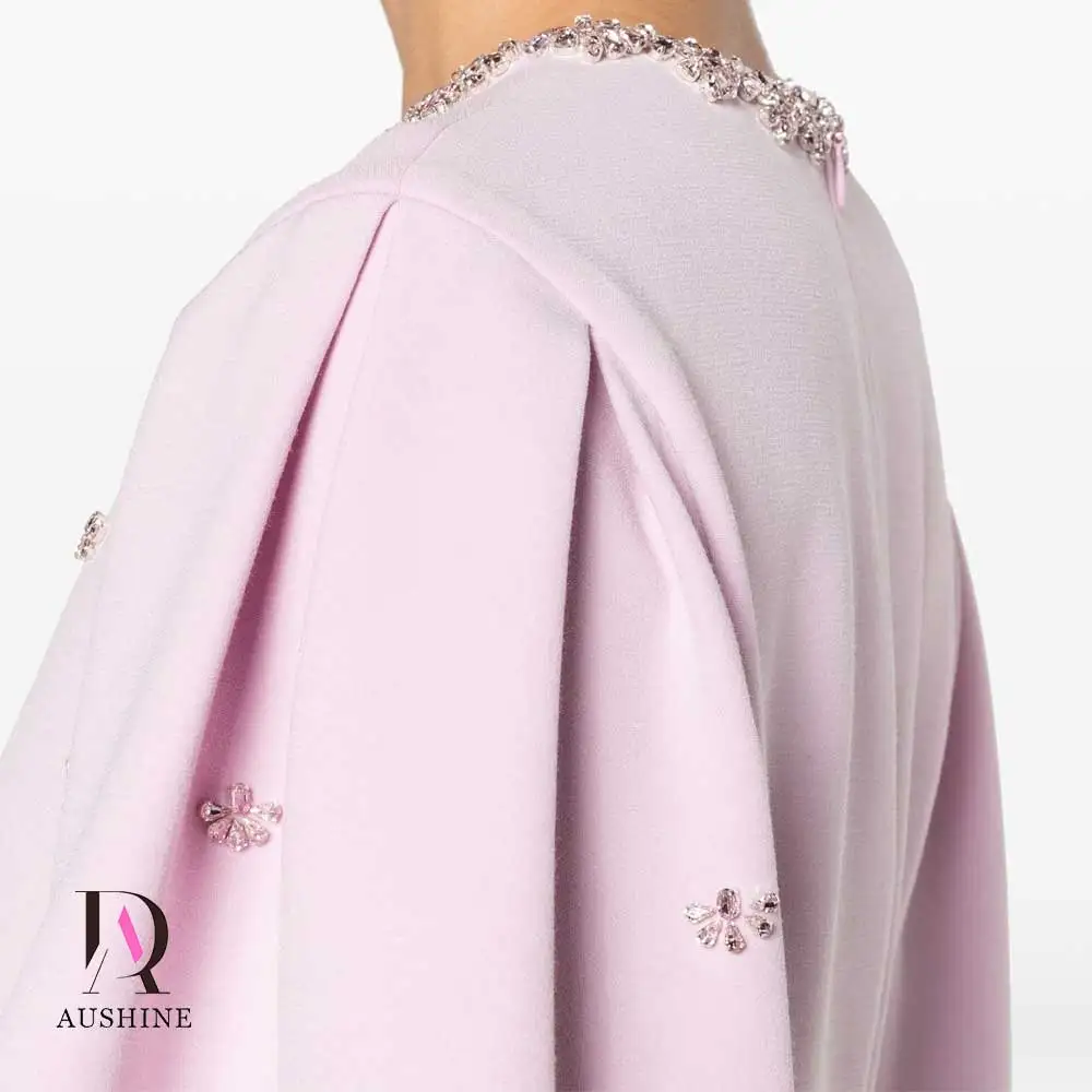 Aushine-Robe de soirée d'anniversaire de luxe pour femme, longueur rinçage, manches longues, robe d'été élégante, fête de mariage, tout ce qui est arabe, 2024Fu