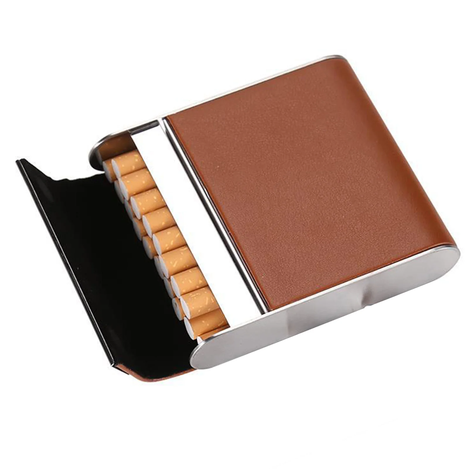 Stainless Steel Cigarette Case Waterproof Metal Cigarette Holder Box n and Women Ideal Gift