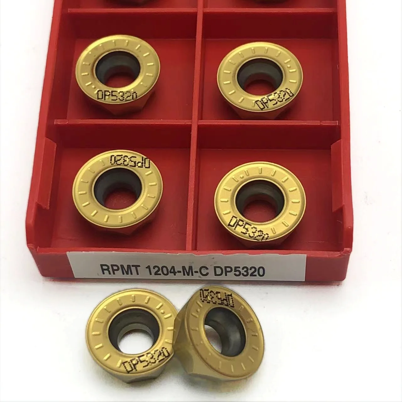 Inserções triangulares negativas do carboneto, torno do CNC, ferramentas de corte de Isca, RPMT1204-M-C, DP5320, 10 PCes