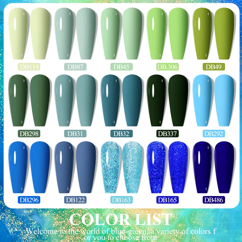 Mtssii verde blu Uv Gel smalto per unghie Top Uv Led Gel Nail Art vernice Hybrid Soak Off Gel lacca Lucky Nail Paint Gel Polish