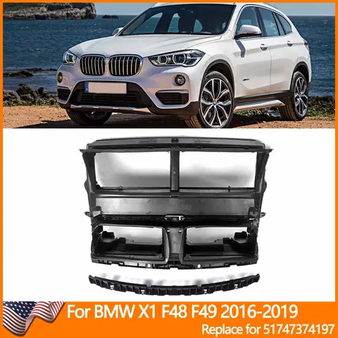 51747374197 Zamiennik dla BMW X1 F48 Osłona wlotu powietrza, przedni panel ochronny, wspornik chłodnicy, podpora przedniego zderzaka