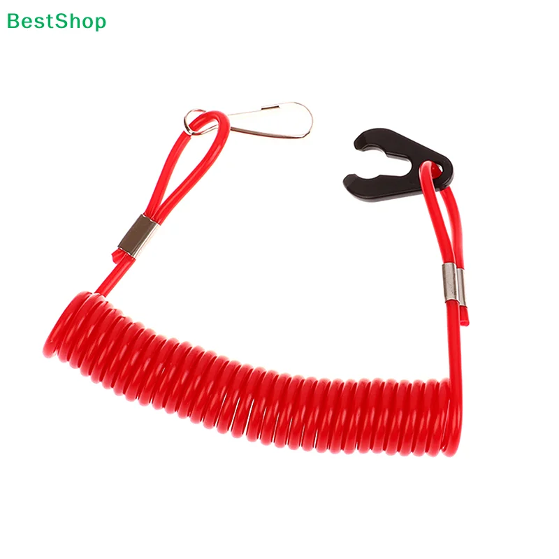 

〔R〕Marine Outboard Engine Safety Switch - Red Pull Cord Emergency Flameout Device for Boats