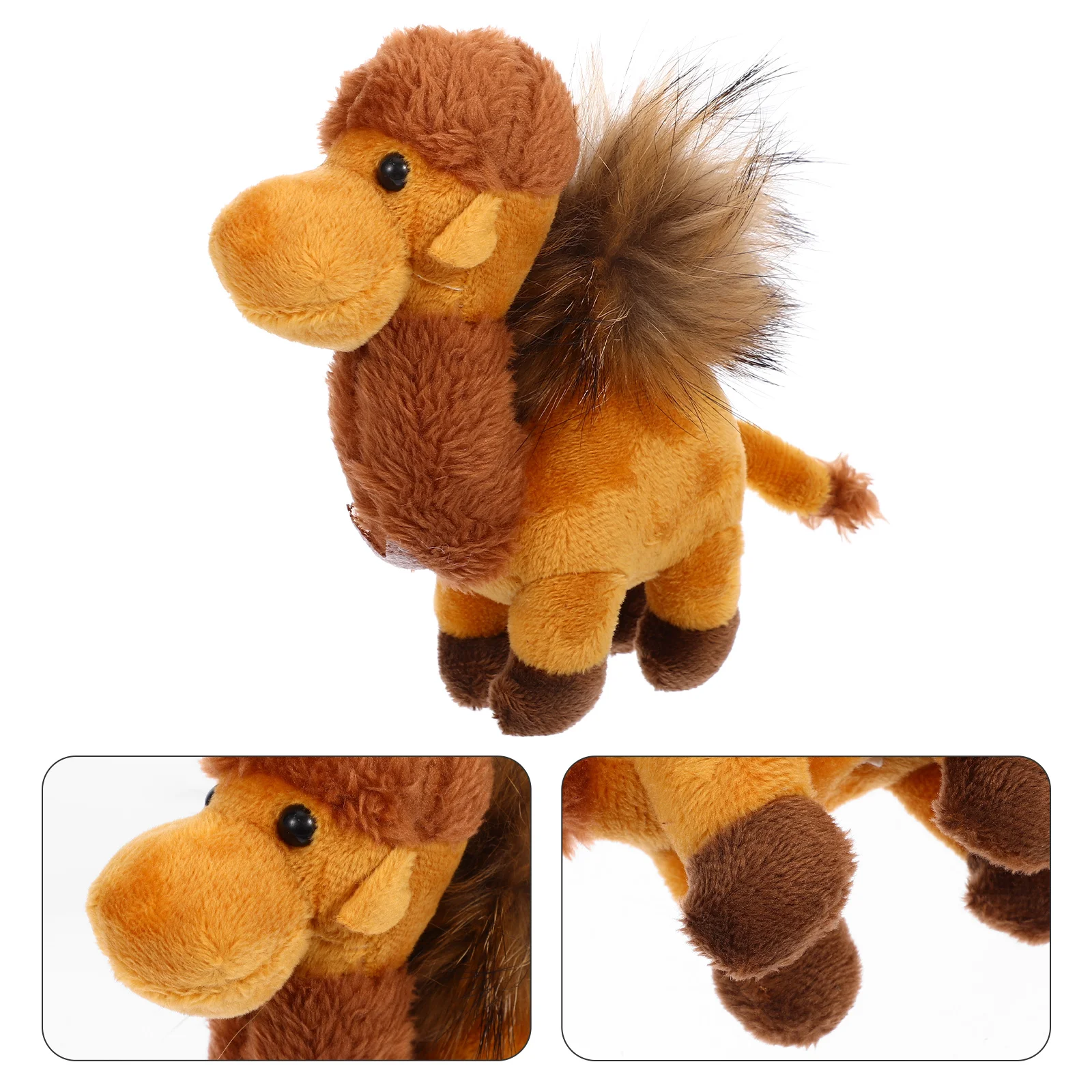 

Plush Keychain Camel Pendant Keyring Aesthetic Filling Backpack Stuffed Animal Charm Cute Brown Keychains Hanging Ornament